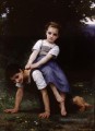 La bourrique huile sur toile réalisme William Adolphe Bouguereau